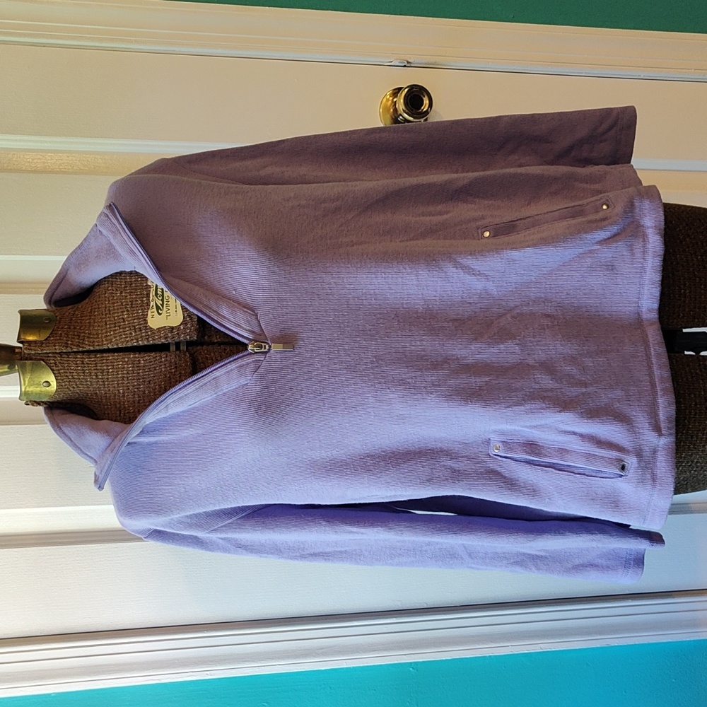 Light Purple Quarter Zip Sweater